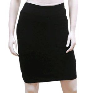 Gilmour Vancouver Black Bamboo Pull-On Stretchy Skirt Size XL Made in Canada